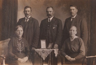 1919.07 - Anna Jensen + Birger + Ingvald + Johan + Kaspara